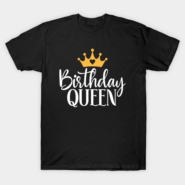 Birthday Queen T-Shirt by kangaroo Studio